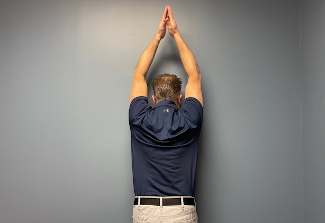 Full shoulder active abduction exercise