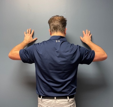 Beginning shoulder active extension exercise